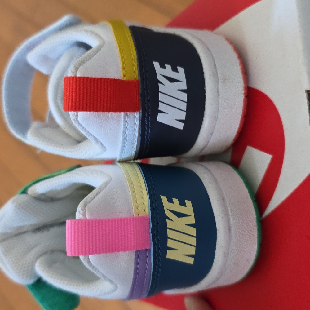 Nike Kids Colorful Sneakers - Orange, Green, Purple, Blue - Picture 4 of 8